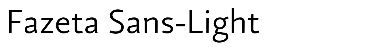 Fazeta Sans-Light